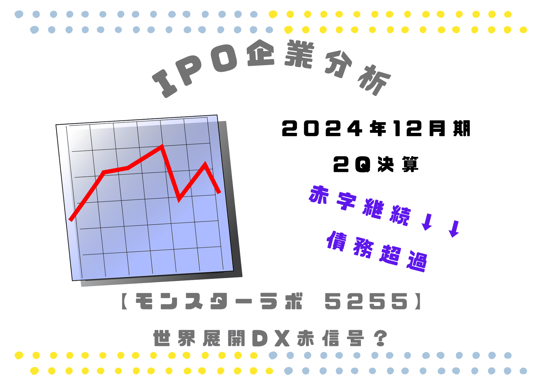 【上場ゴール?】モンスターラボ 2024年12月期も赤字継続の理由